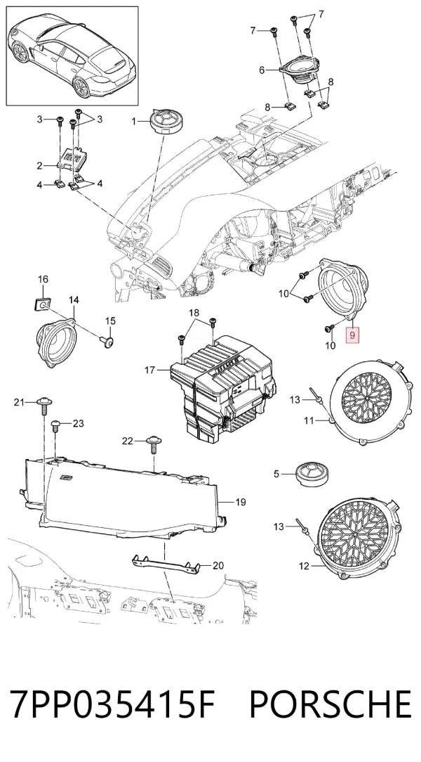  7PP035415F Porsche