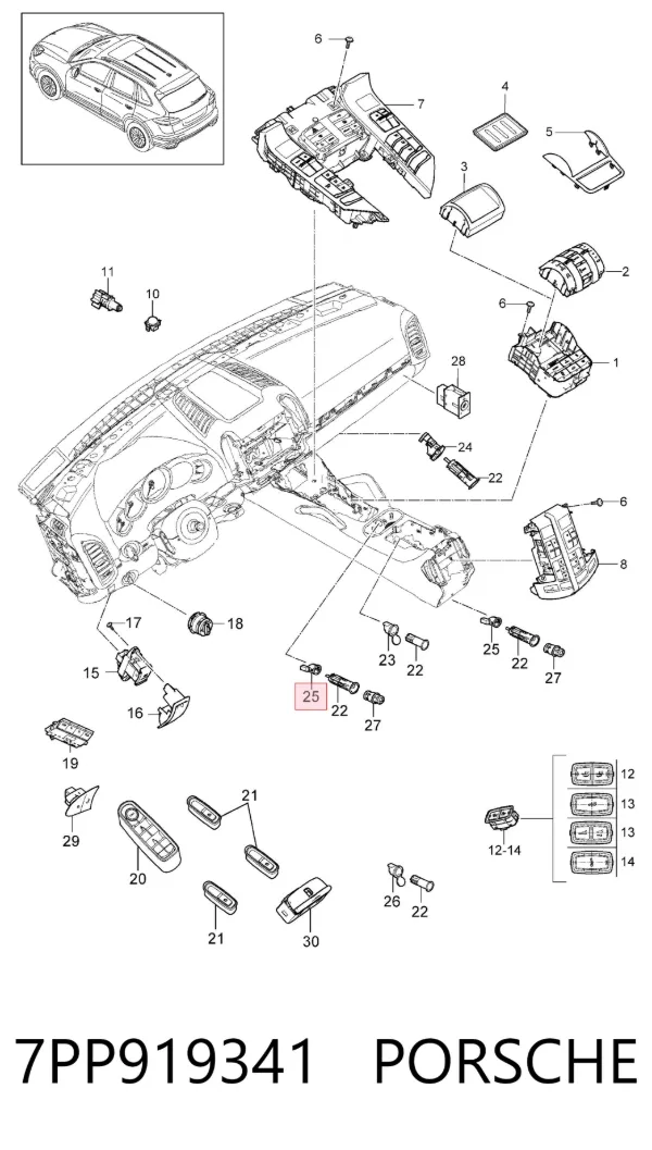  7PP919341 Porsche