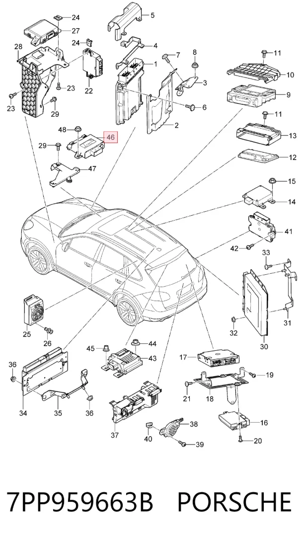 Стабилизатор напряжения 7PP959663B Porsche