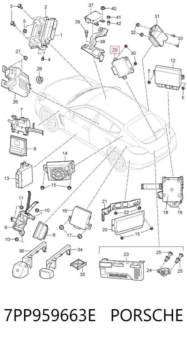 Стабилизатор напряжения 7PP959663E Porsche