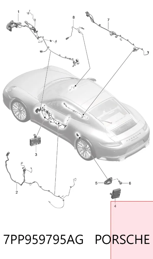  7PP959795AG Porsche