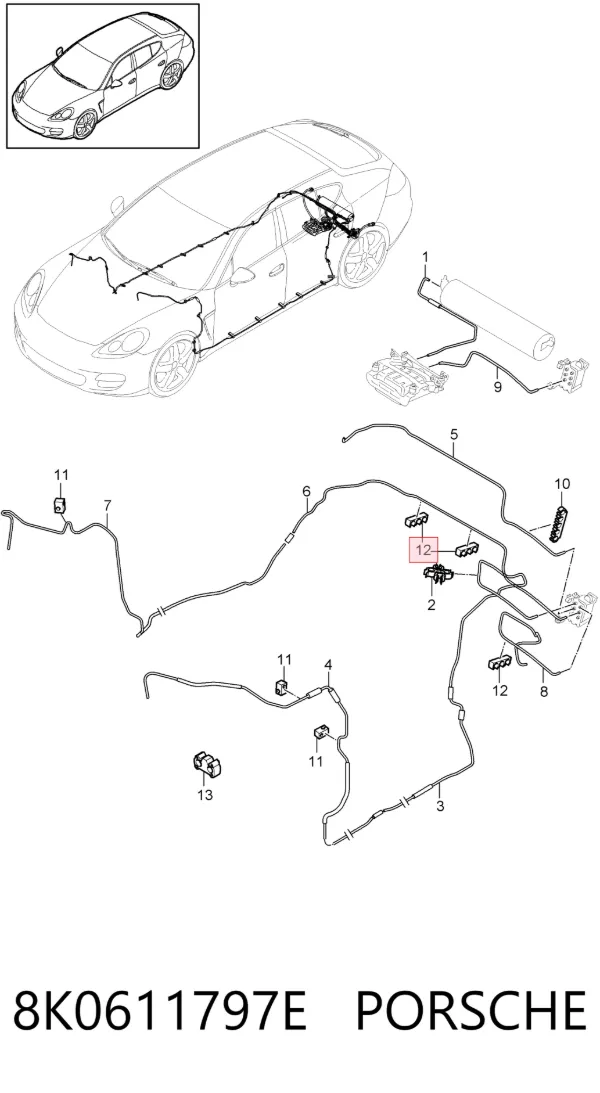  8K0611797E Porsche