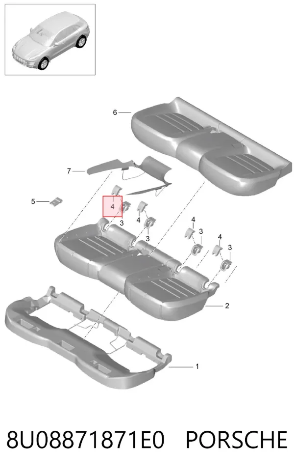  8U08871871E0 Porsche