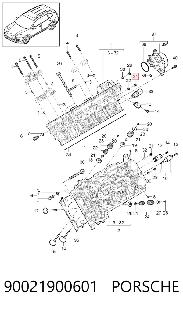  90021900601 Porsche