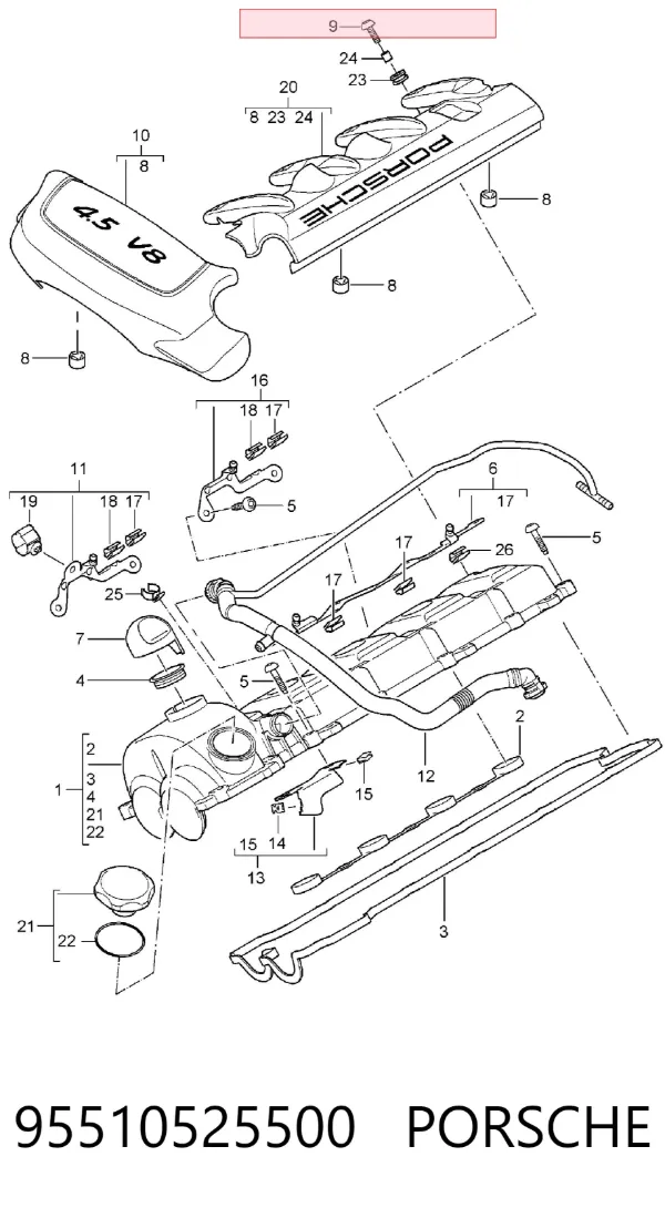  95510525500 Porsche