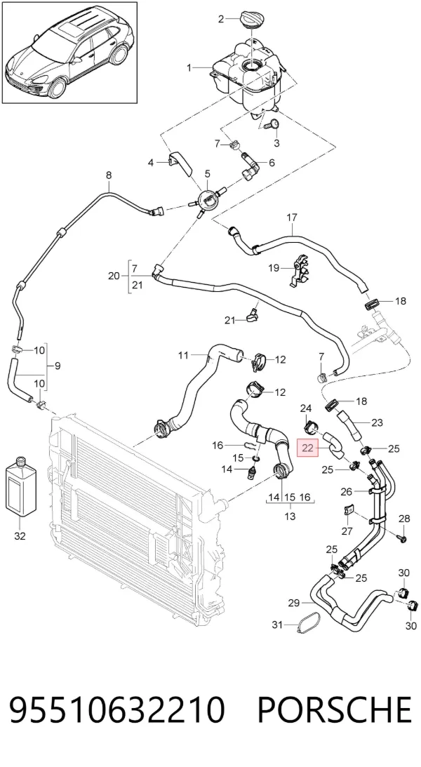 95510632210 Porsche