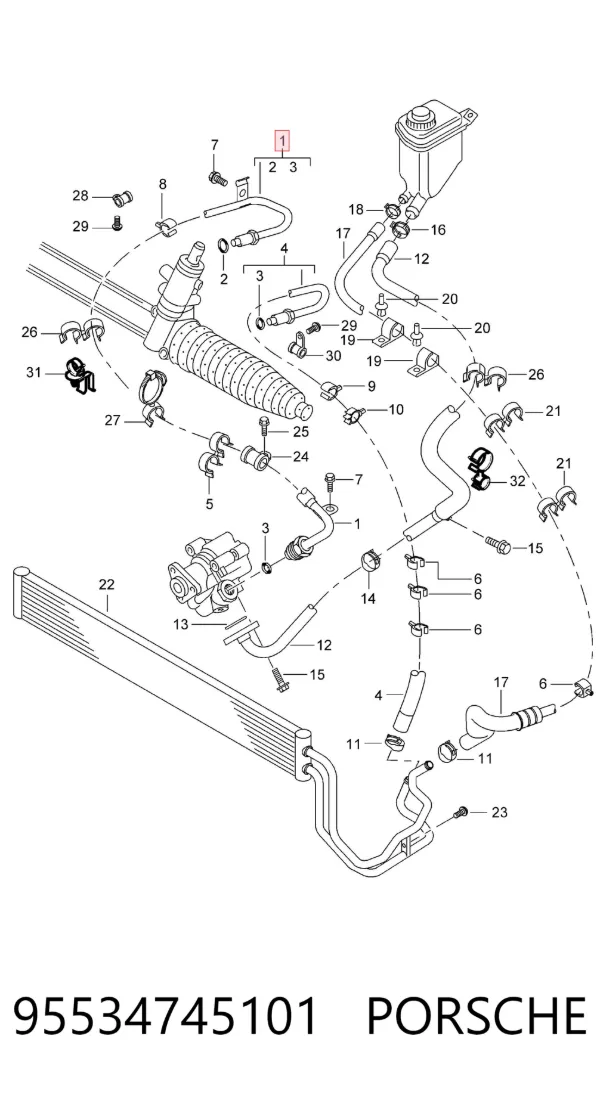  95534745101 Porsche