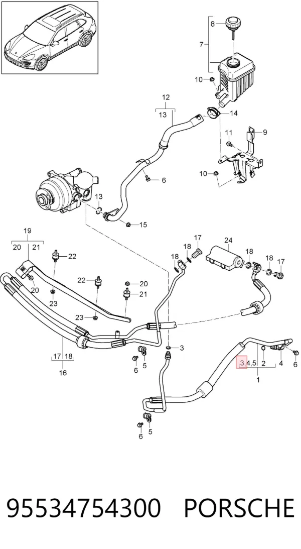  95534754300 Porsche