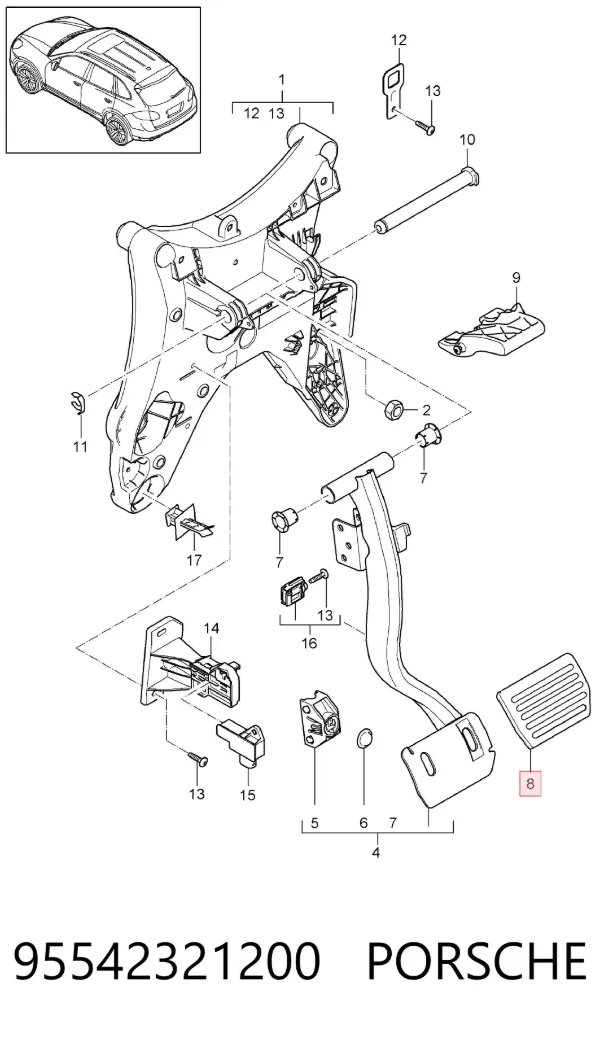  95542321200 Porsche
