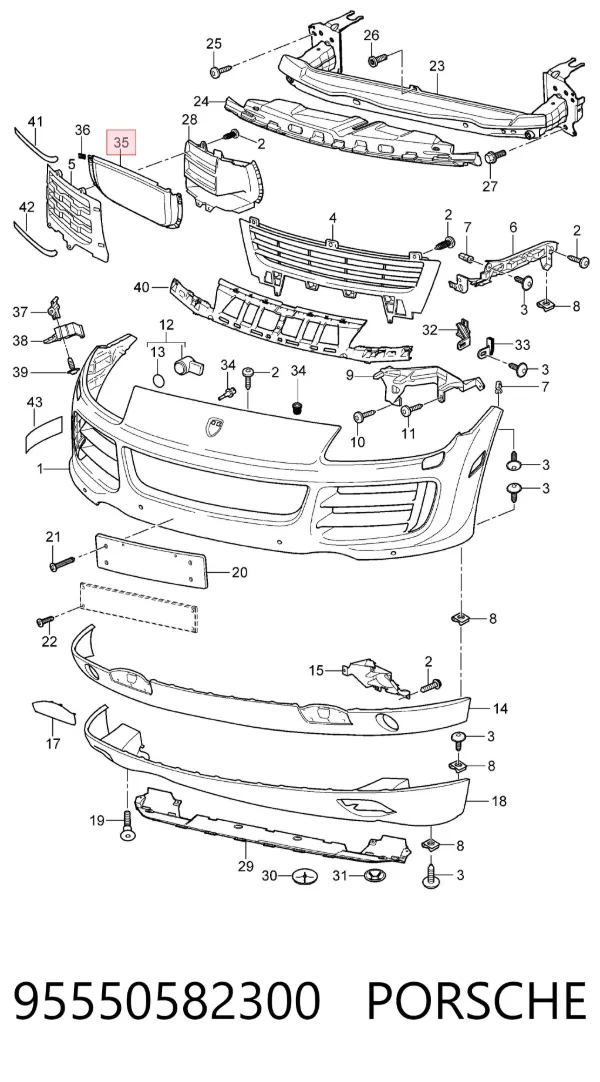  95550582300 Porsche