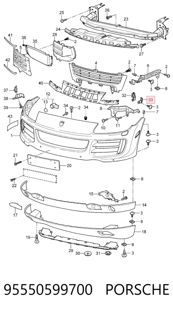 95550599700 Porsche