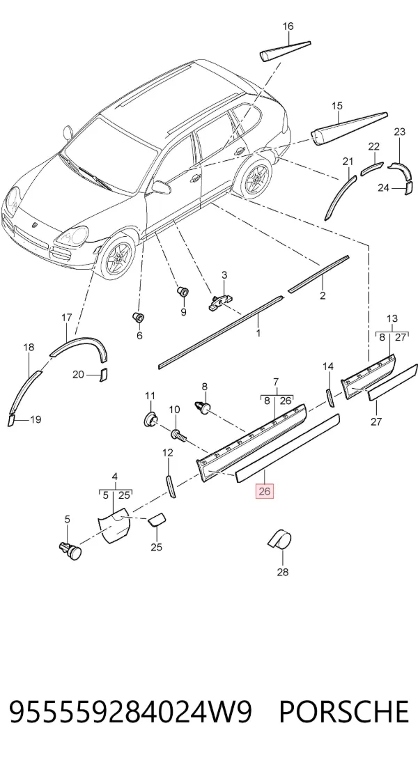  955559284024W9 Porsche