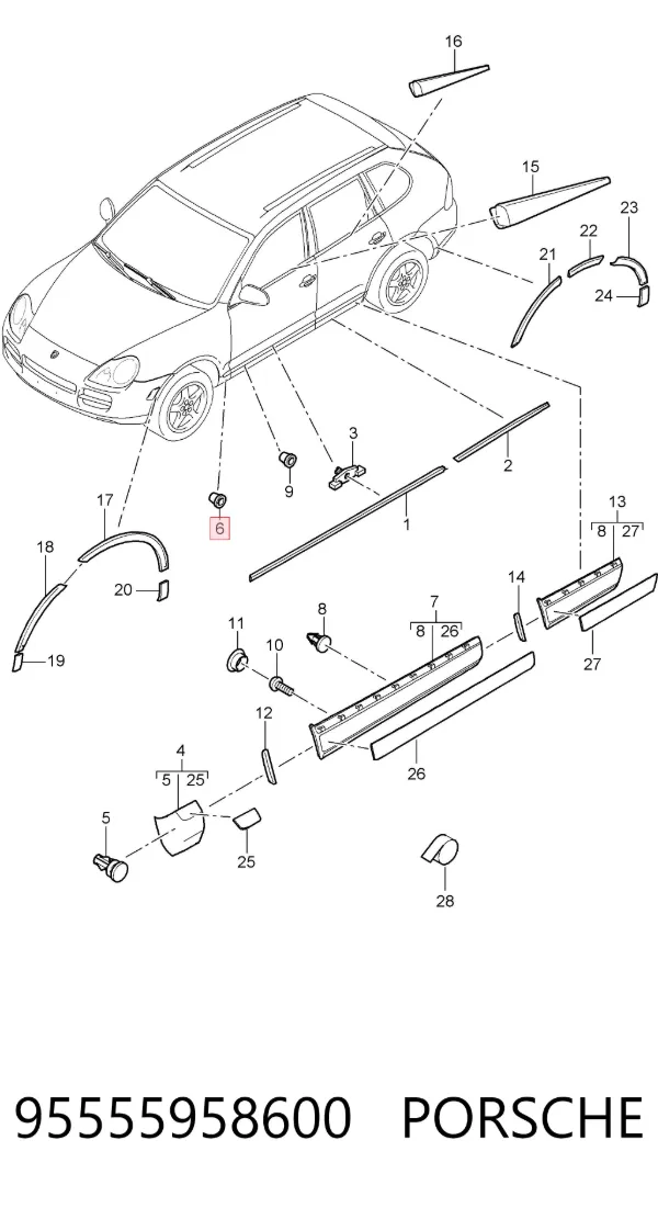  95555958600 Porsche