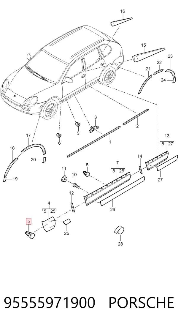  95555971900 Porsche