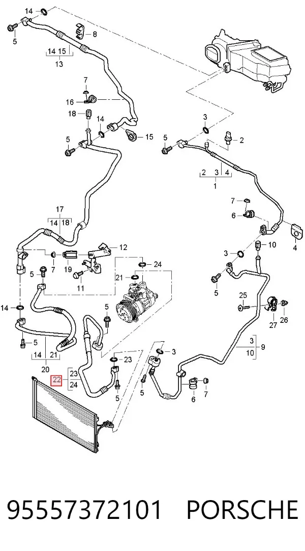  95557372101 Porsche