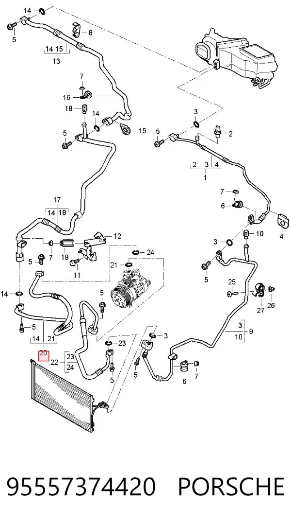  95557374420 Porsche