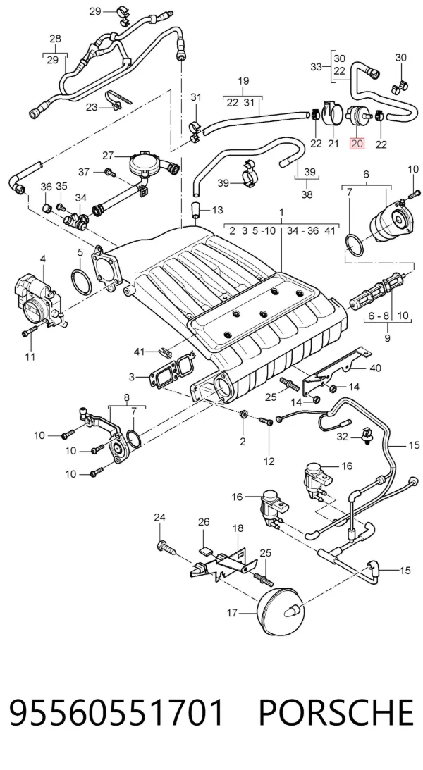  95560551701 Porsche