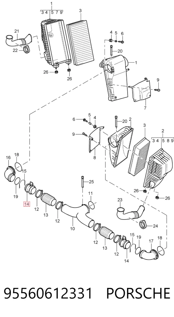 ДМРВ 95560612331 Porsche