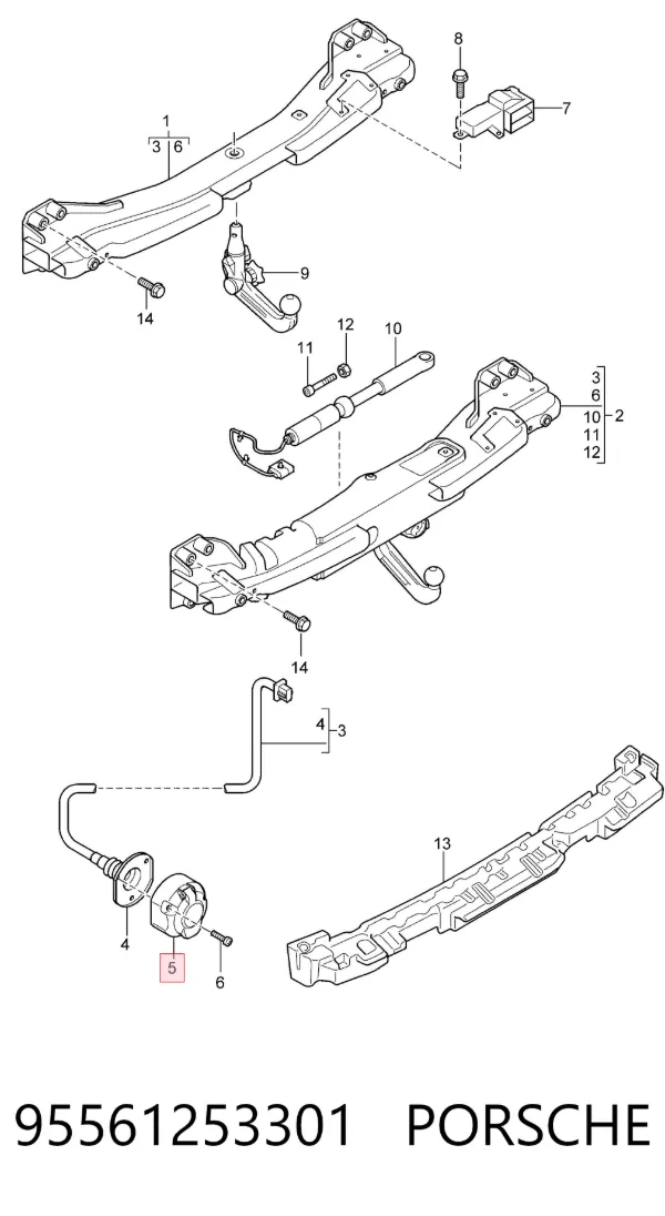  95561253301 Porsche