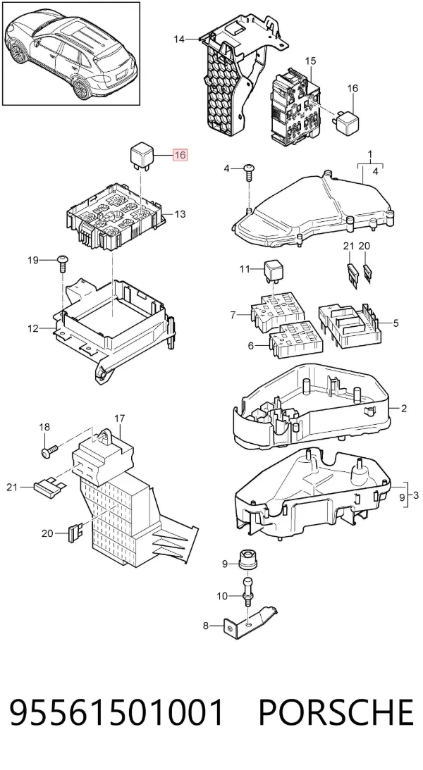  95561501001 Porsche