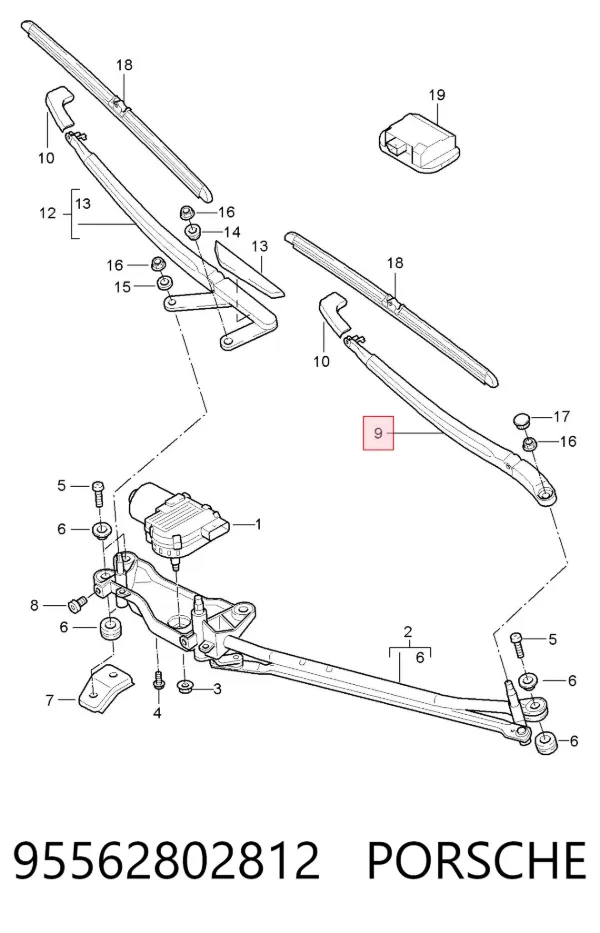  95562802812 Porsche