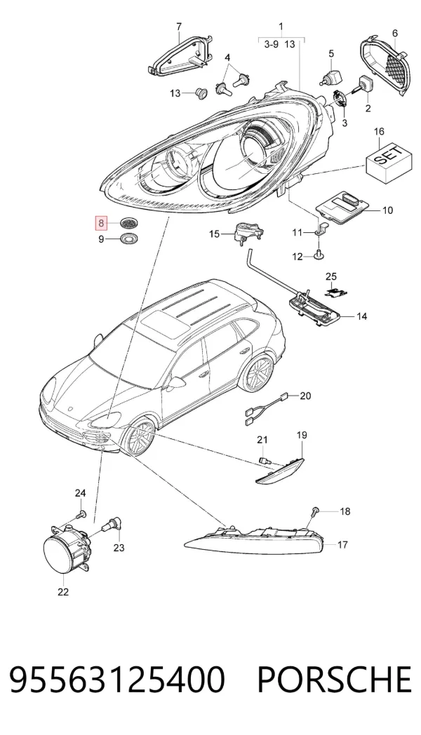  95563125400 Porsche