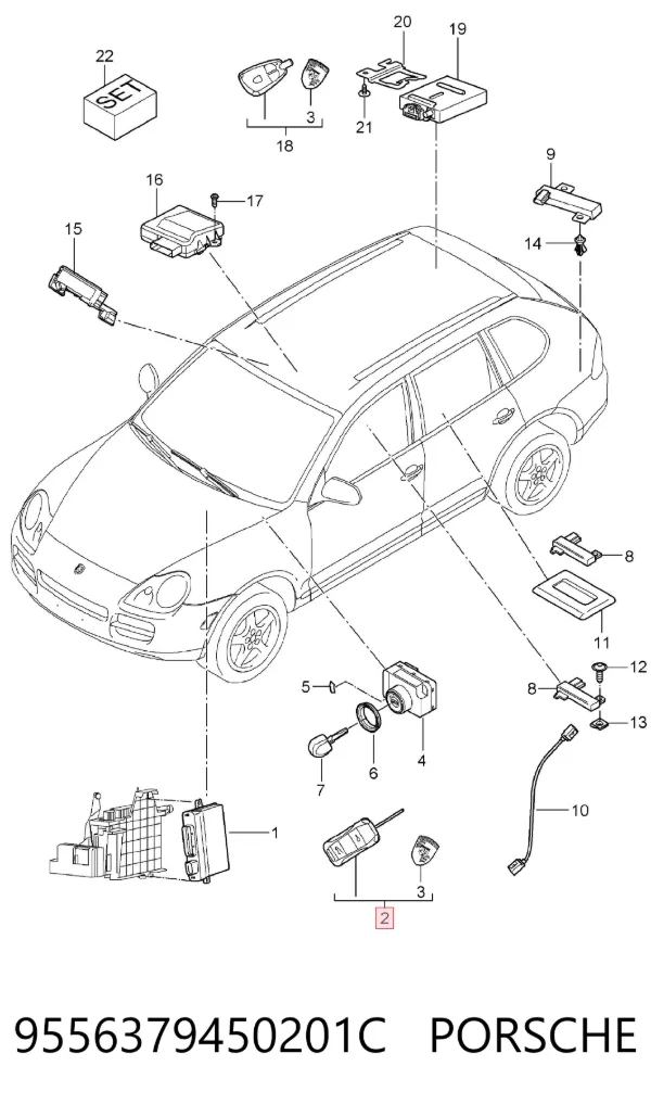  9556379450201C Porsche