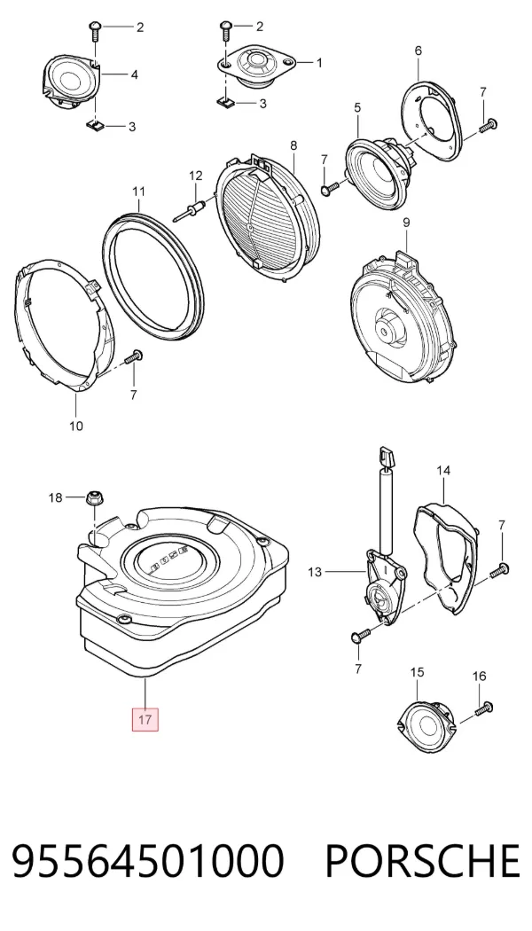  95564501000 Porsche