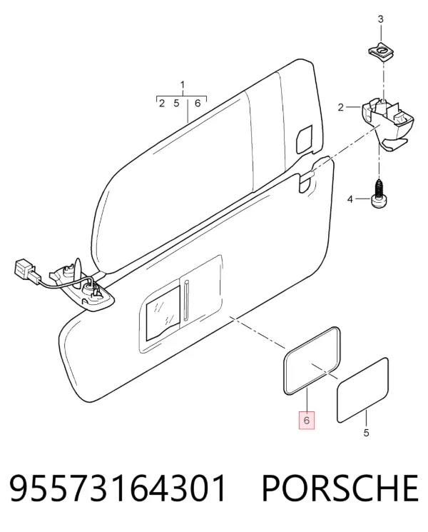  95573164301 Porsche