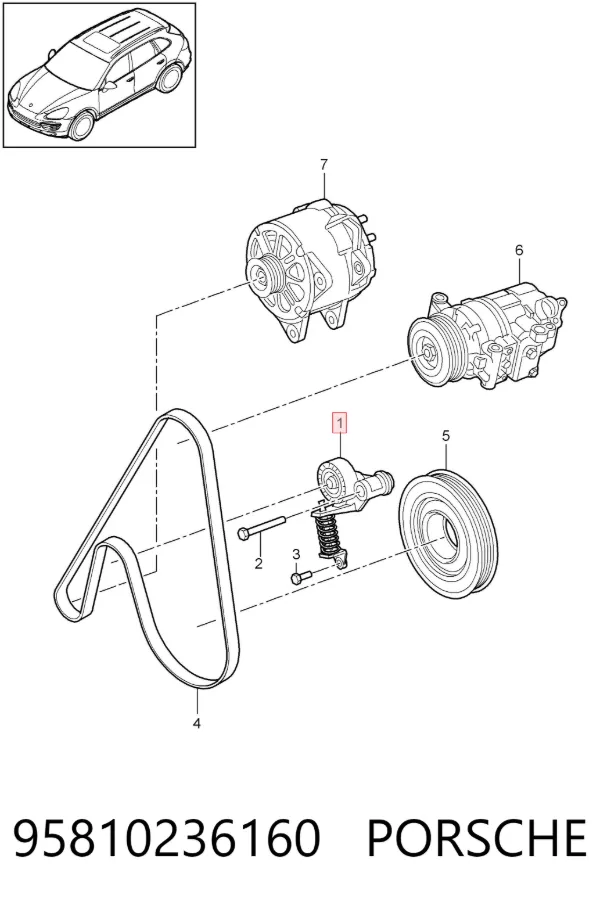  95810236160 Porsche