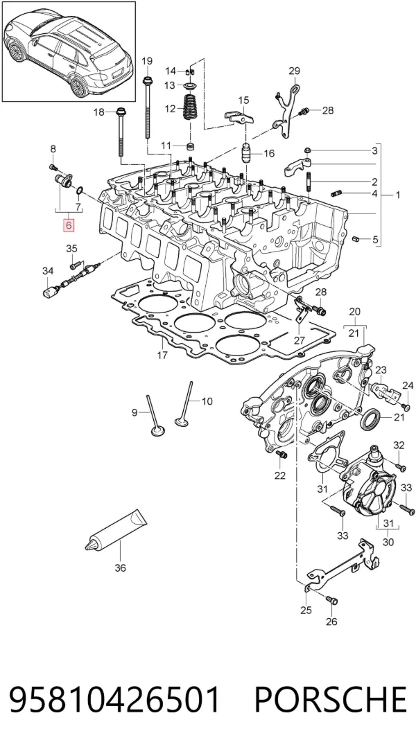  95810426501 Porsche