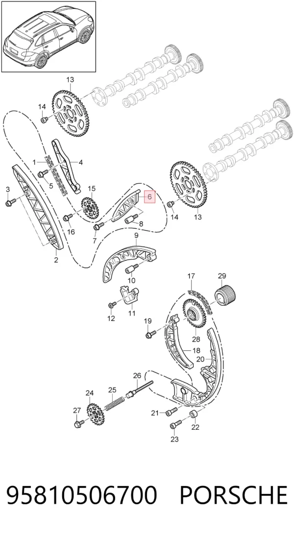  95810506700 Porsche