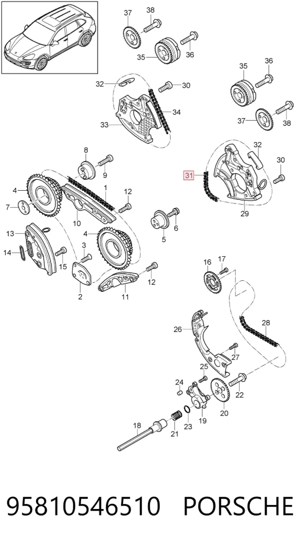  95810546510 Porsche