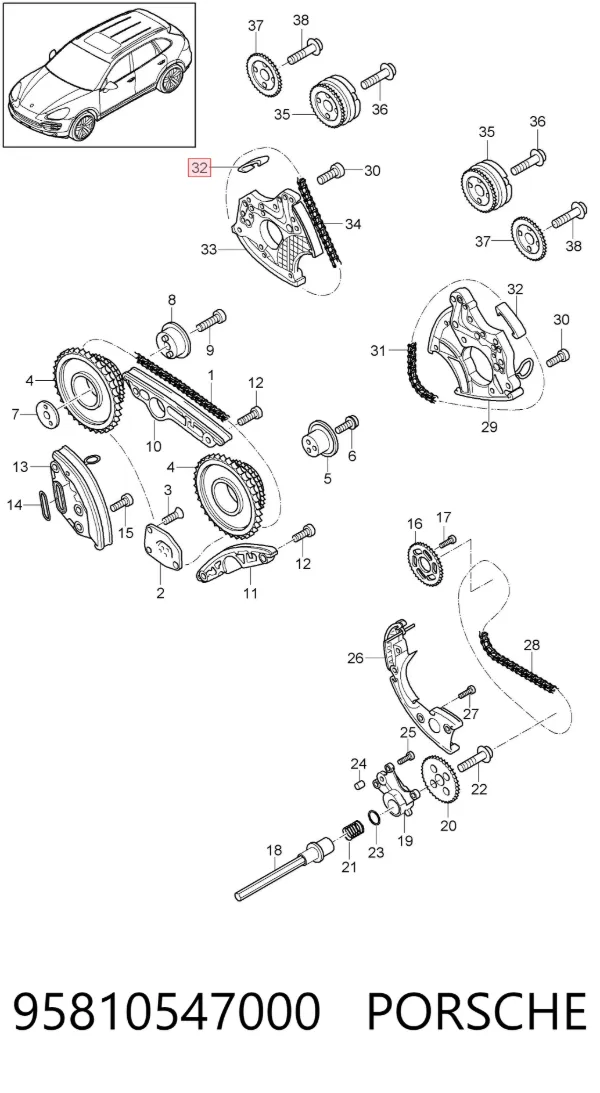  95810547000 Porsche