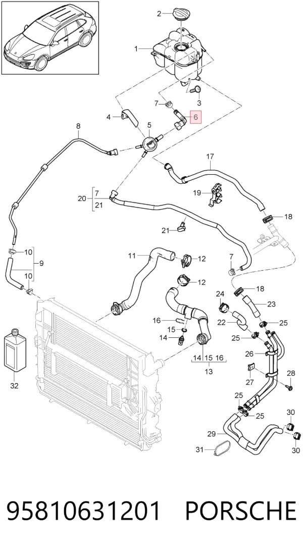  95810631201 Porsche