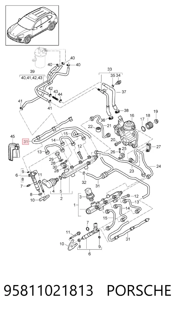  95811021813 Porsche