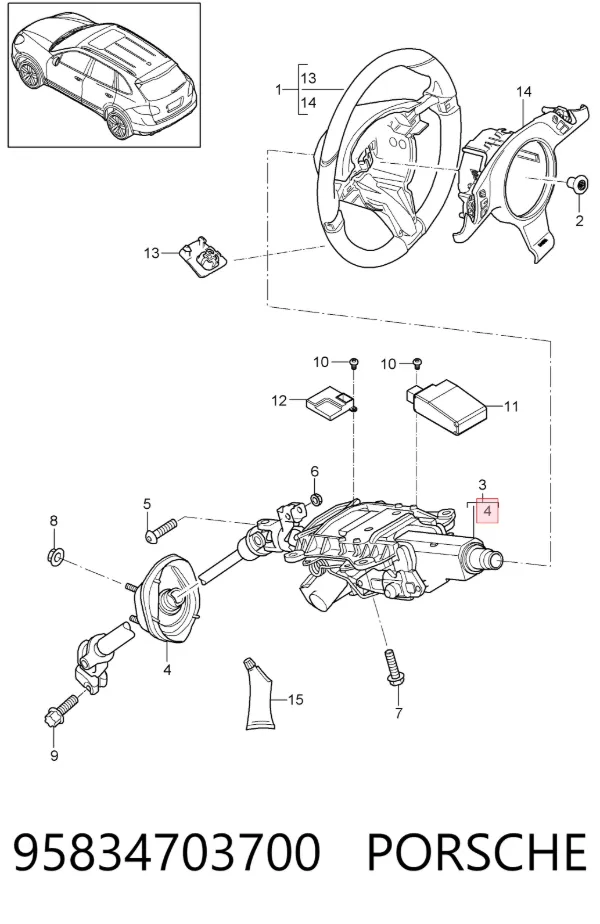  95834703700 Porsche