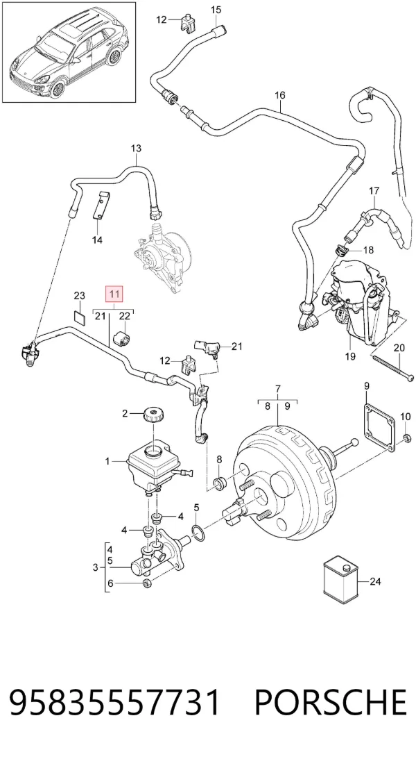  95835557731 Porsche