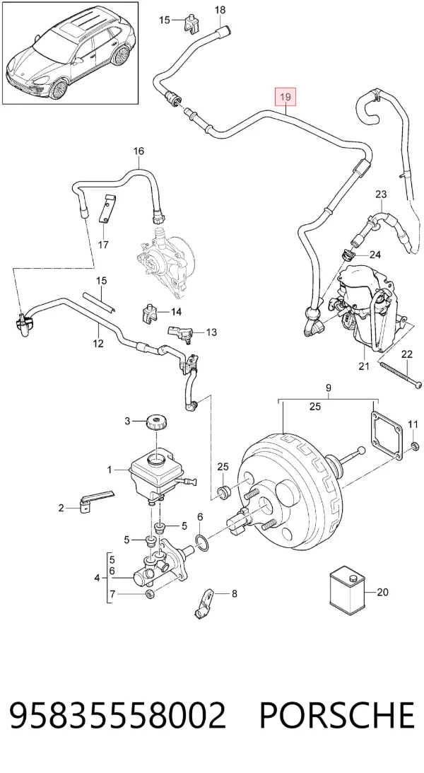  95835558002 Porsche