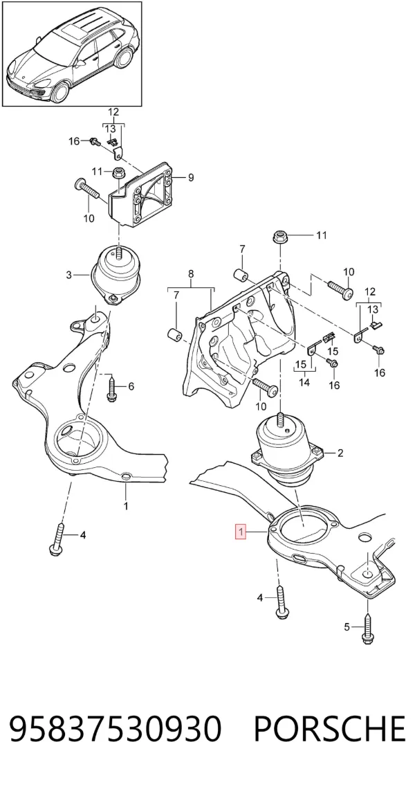  95837530930 Porsche