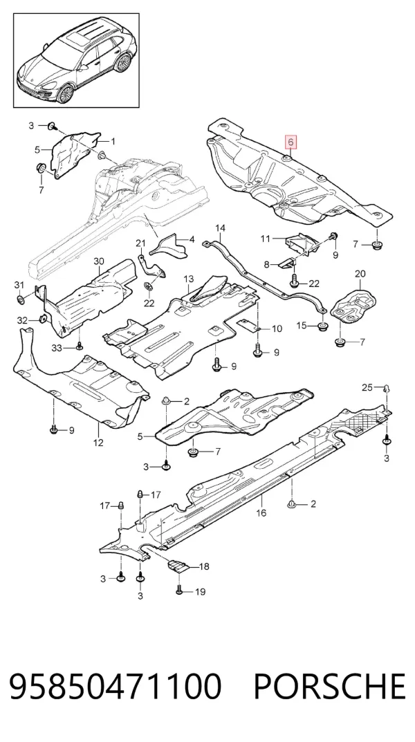  95850471100 Porsche