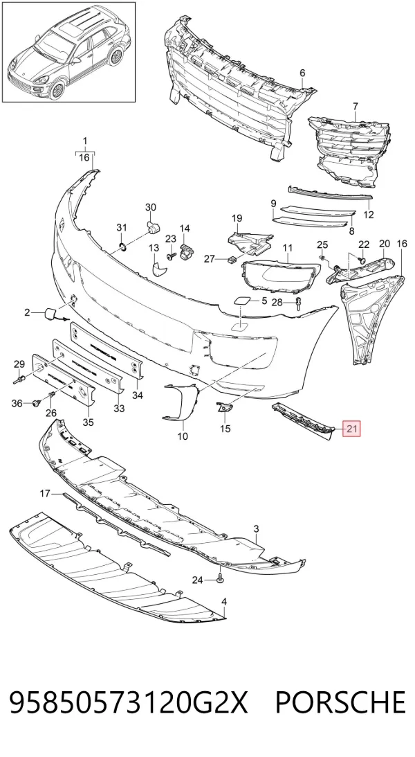  95850573120G2X Porsche