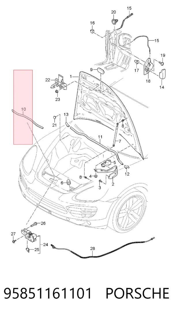 95851161101 Porsche