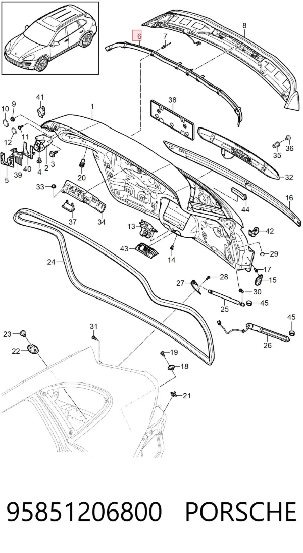  95851206800 Porsche