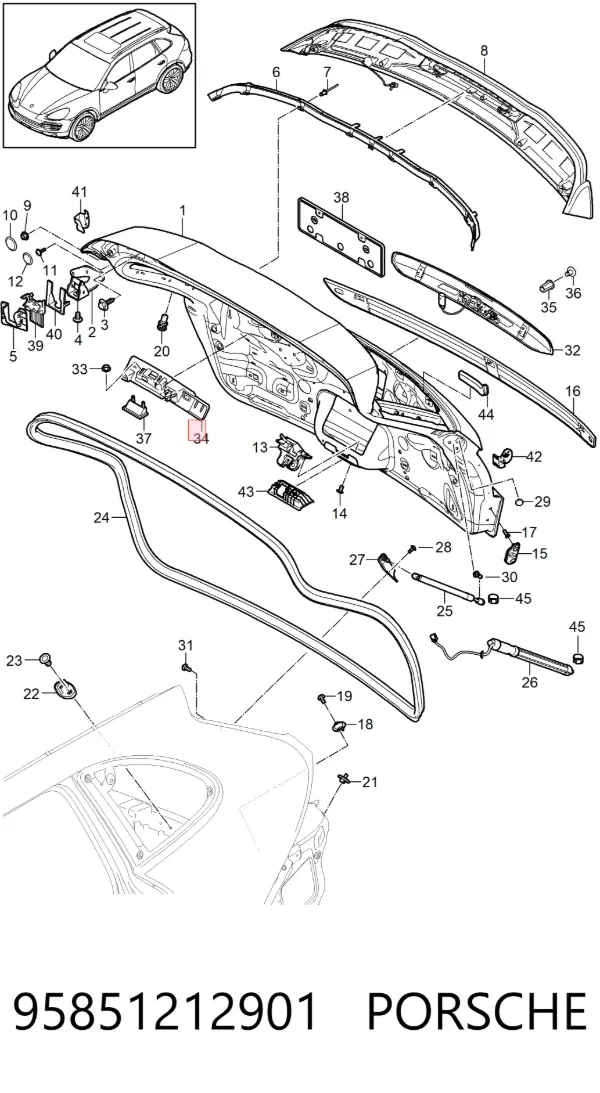  95851212901 Porsche