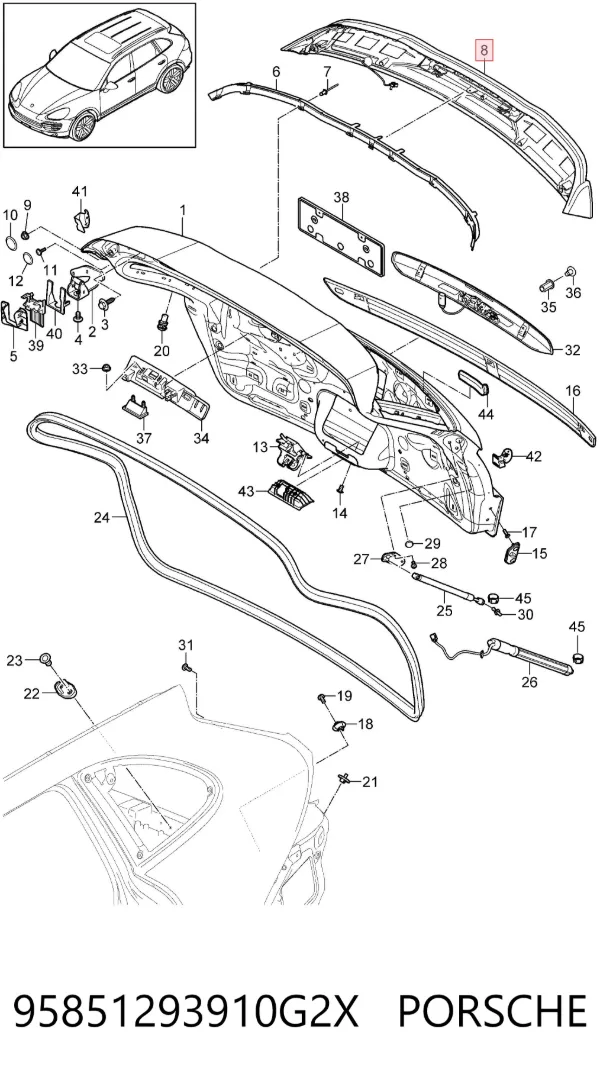  95851293910G2X Porsche