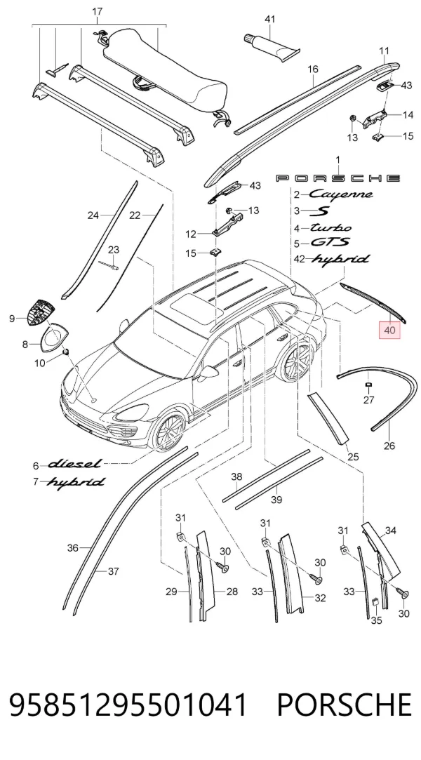  95851295501041 Porsche