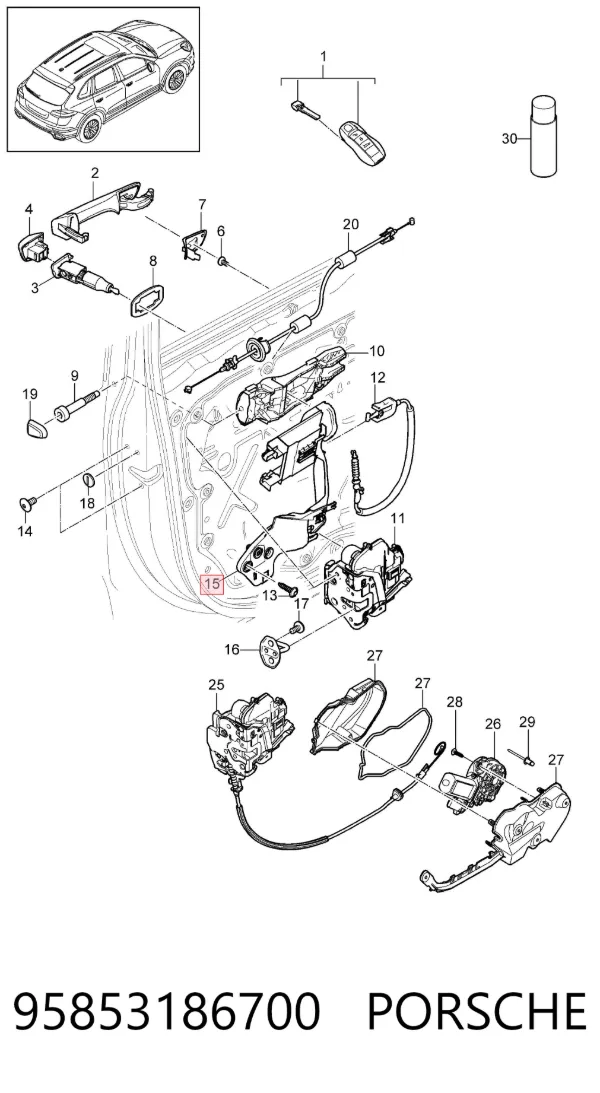 95853186700 Porsche