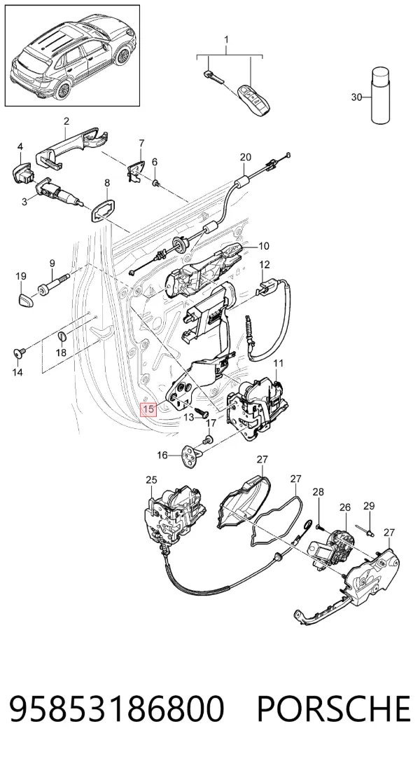  95853186800 Porsche
