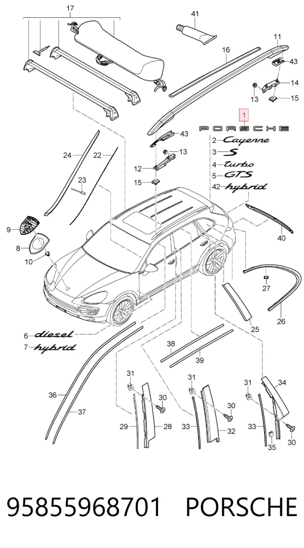  95855968701 Porsche